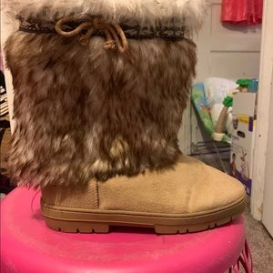 Furry boots